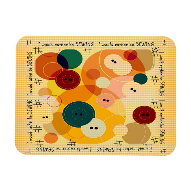 Íman Botões de costura Magneta Premium (Horizontal)