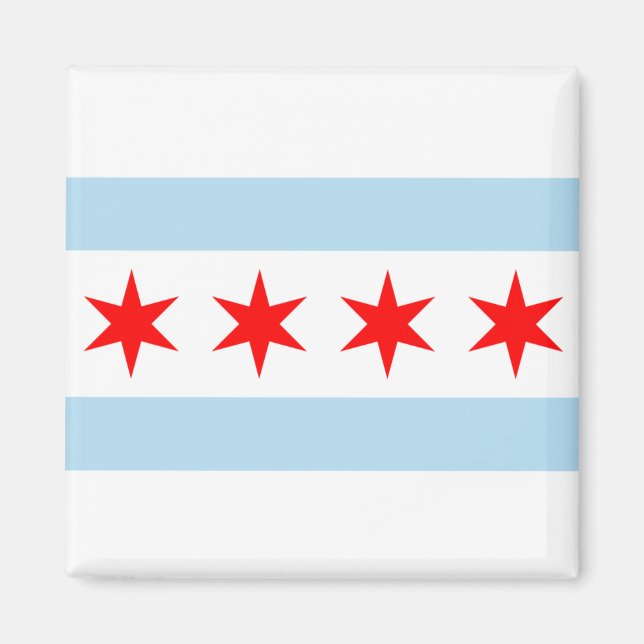 Íman Botões de Sinalizador de Chicago (Frente)