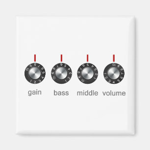 Íman Botões do ampère da guitarra