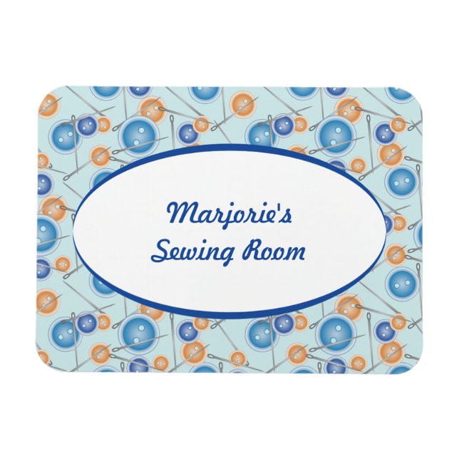 Íman Botões e Agulhas de costura (Horizontal)