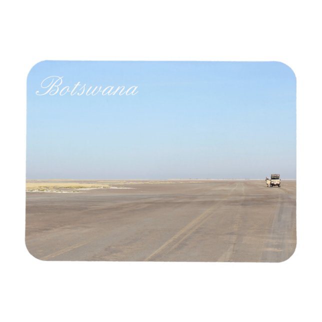 Íman Botswana Paisagem Salt Pans Savannah (Horizontal)