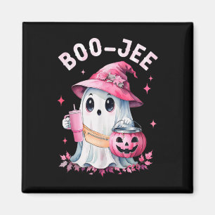 Íman Boujee Boo Jee Spooky Ghost Pink Halloween Pumpkin
