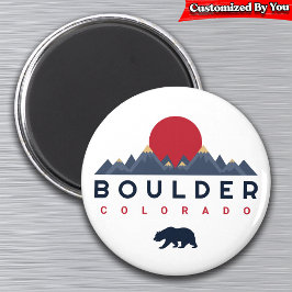 Íman Boulder, Colorado Vintage - Souvenirs de montanha