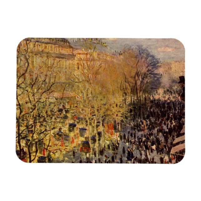 Íman Boulevard des Capucines de Claude Monet, Arte Fino (Horizontal)