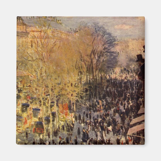 Íman Boulevard des Capucines de Claude Monet, Arte Fino (Frente)