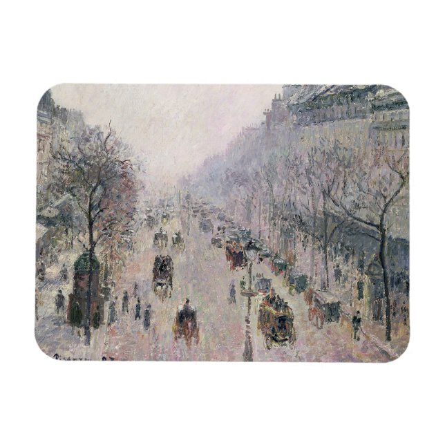 Íman Boulevard Montmartre, 1897 (óleo na canvas) (Horizontal)