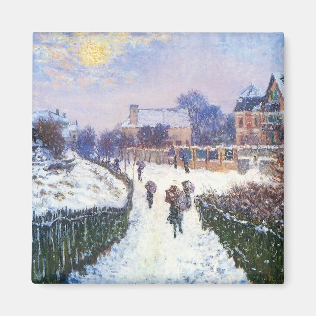 Íman Boulevard Saint Denis Argenteuil de Claude Monet (Frente)