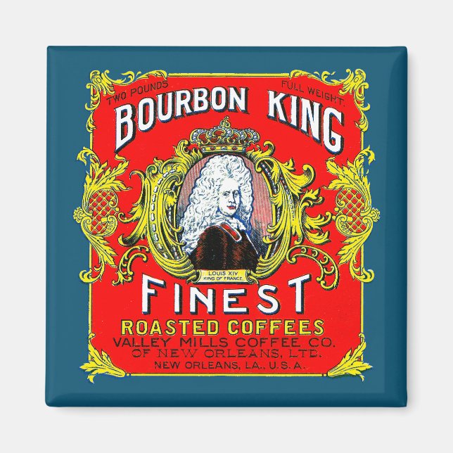 Íman Bourbon King Finest Coffee Torrado (Frente)
