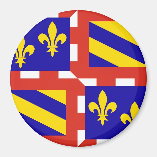 Íman Bourgogne flag Magnet (Frente)