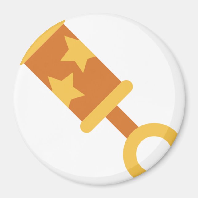 Íman Bovinos de bebê laranja (Frente)