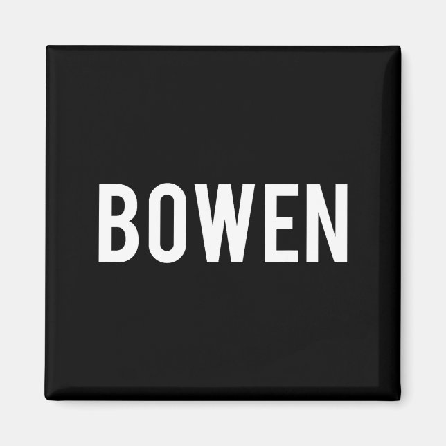 Íman Bowen - Cool New Funny Name Fan Gift Tee  (Frente)