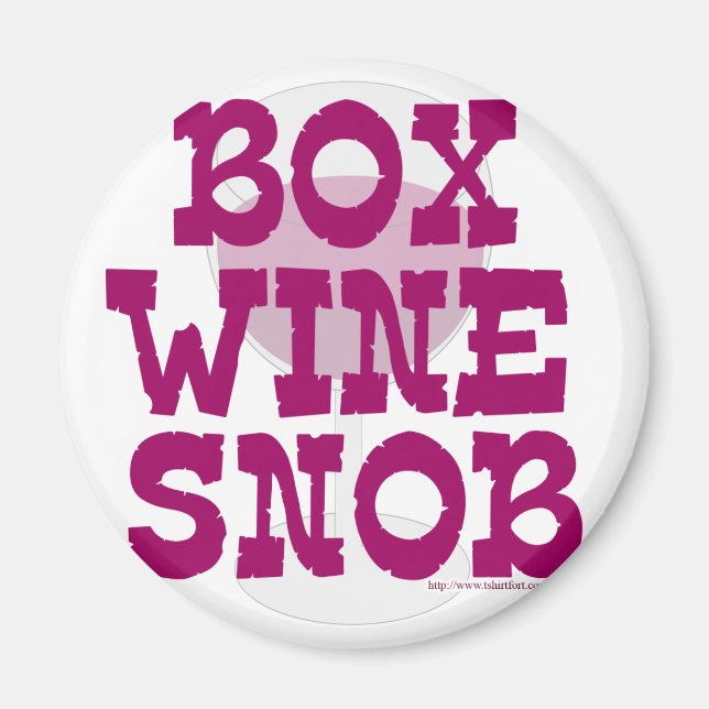 Íman Box Wine Snob (Frente)