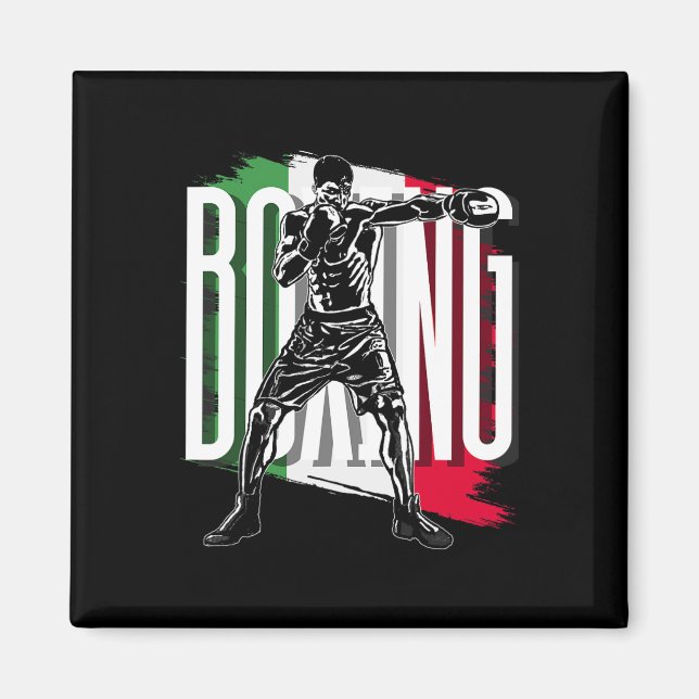 Íman Boxe , Bandeira Mexicana (Frente)