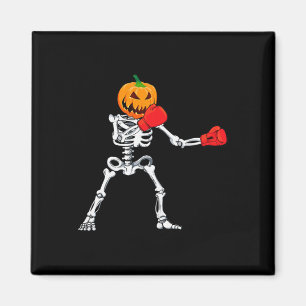 Íman Boxe de Esqueleto Halloween Abóbora Kickboxing Mma