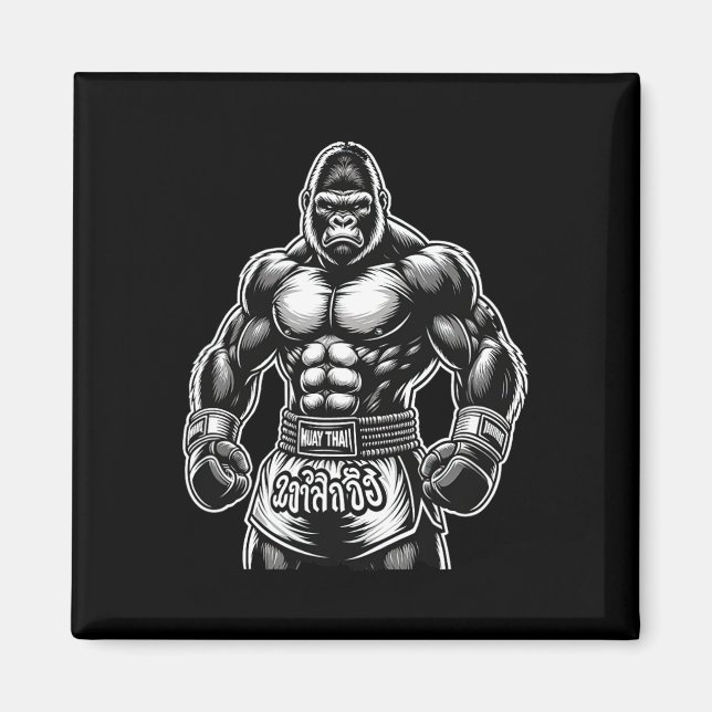Íman Boxe Tailandesa e Kickboxing - Muay Thai Gorilla  (Frente)