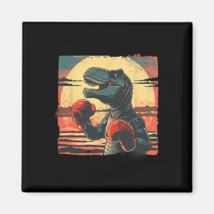 Íman Boxeador Dinossauro Boxe Dino Kickboxing T-rex Box
