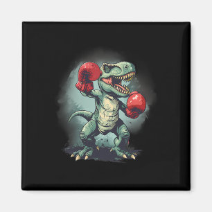 Íman Boxeador Dinossauro Boxe Dino Kickboxing T-rex Box