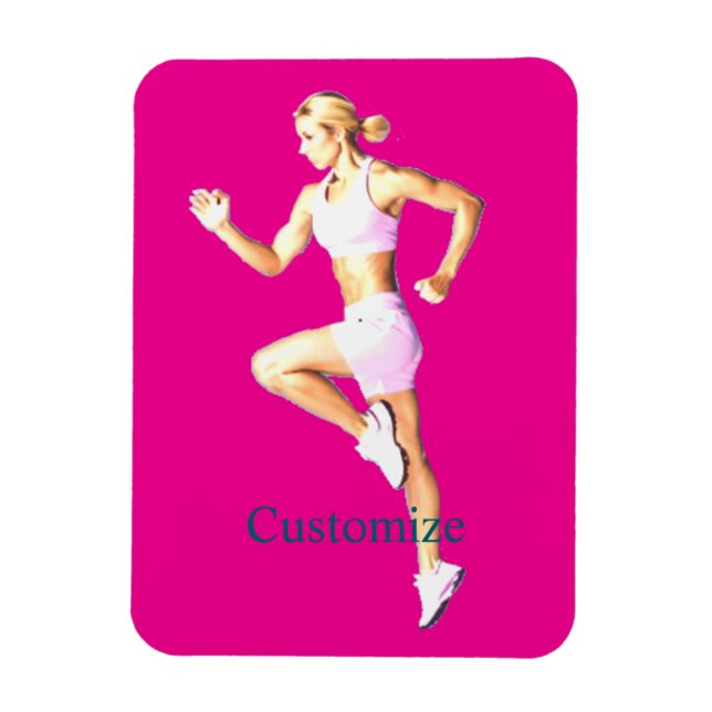 Íman Boxeadora Feminina em Forma Thunder_Cove (Vertical)