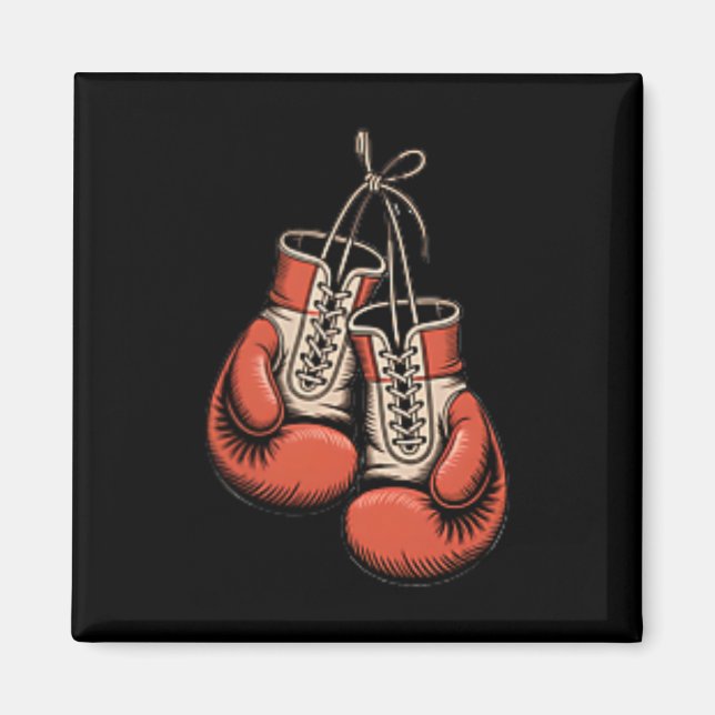 Íman Boxer Boxer American Traditional Tattoo Art Flash (Frente)