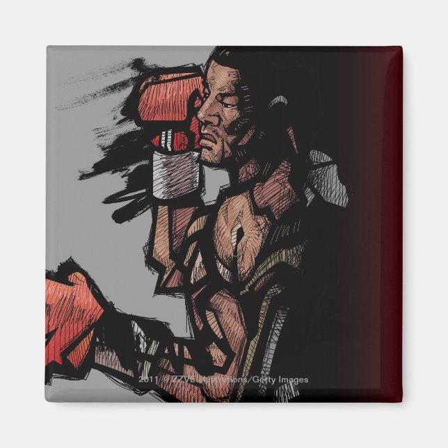 Íman Boxer deitado (Frente)