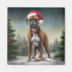 Íman Boxer em Neve Natal