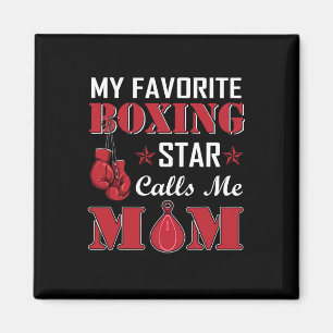 Íman Boxer Estrela de Boxe Favorita Chama Presente para