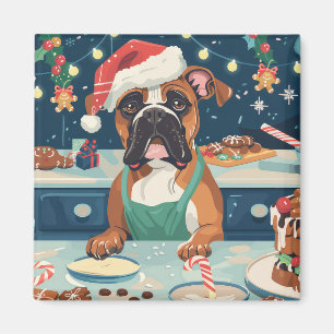 Íman Boxer Feriado de Confeitaria: Natal Festivo