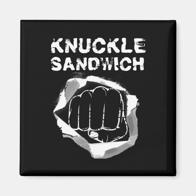 Íman Boxer Knuckle Punch Punch Boxer Fighter (Frente)
