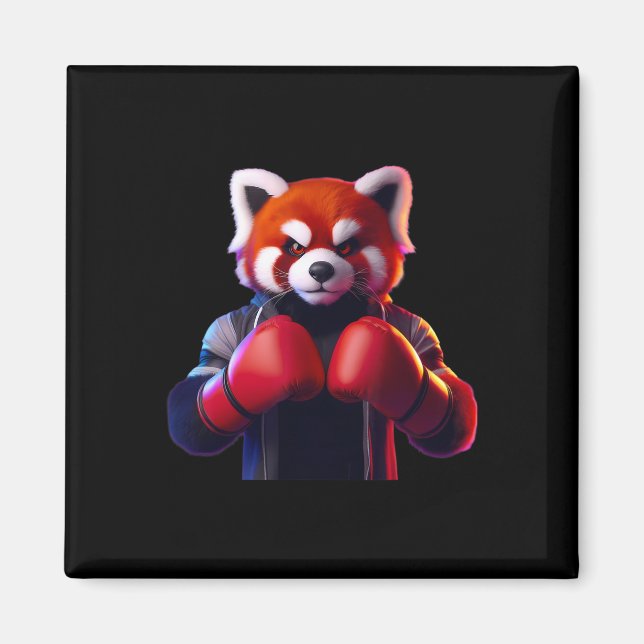 Íman Boxer Red Panda Boxer Kickboxer Mma Fighter Comba (Frente)