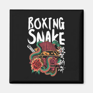 Íman Boxing Cobra Japonês Samurai Warrior Cobra Fighte