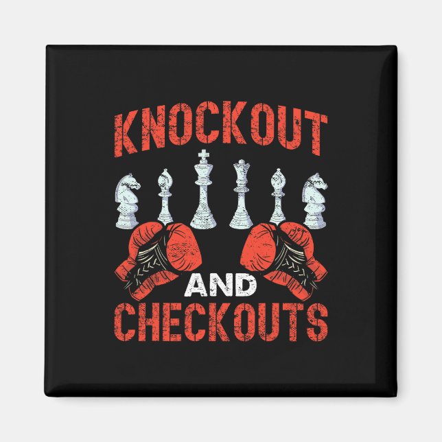 Íman Boxing De Xadrez E Check-outs (Frente)