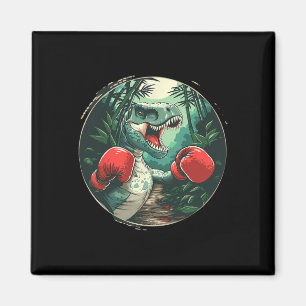 Íman Boxing Dinossaur Boxer Dino Kickboxing T-rex Boxin