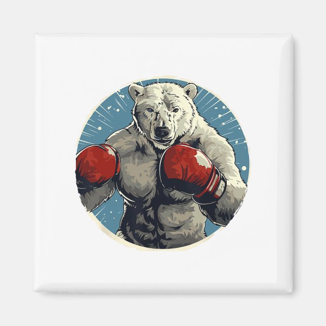 Íman Boxing do Boxer do Urso Polar (Frente)