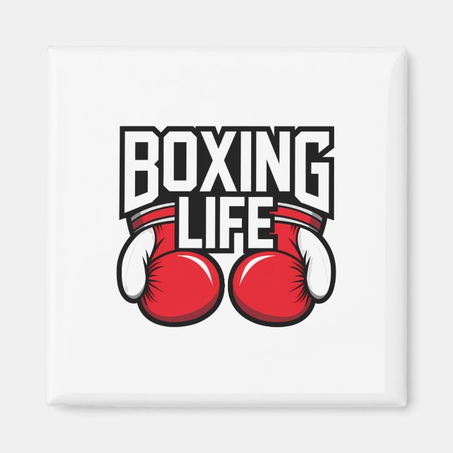 Íman Boxing Life Para Boxers Profissionais Amatadores 2 (Frente)