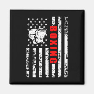 Íman Boxing Patriótico com Bandeira Americana