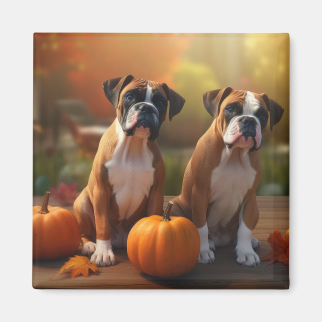 Íman Boxpy Puppy Autumn Delight Pumpkin (Frente)