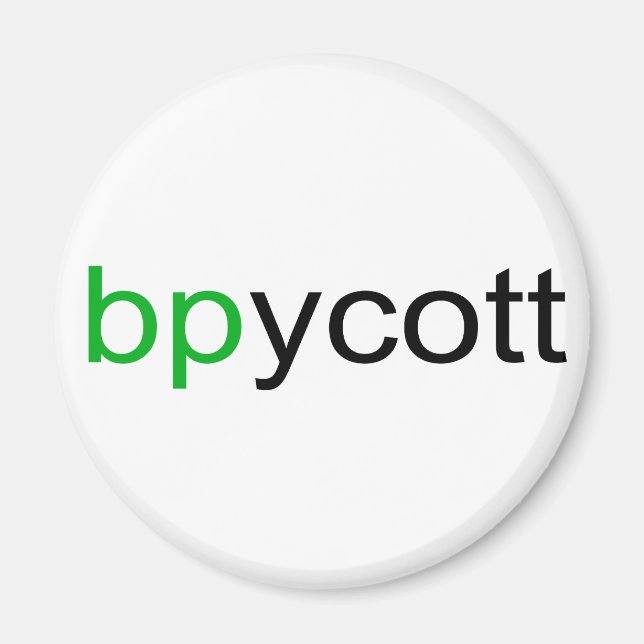 Íman Boycott BP Magnet (Frente)