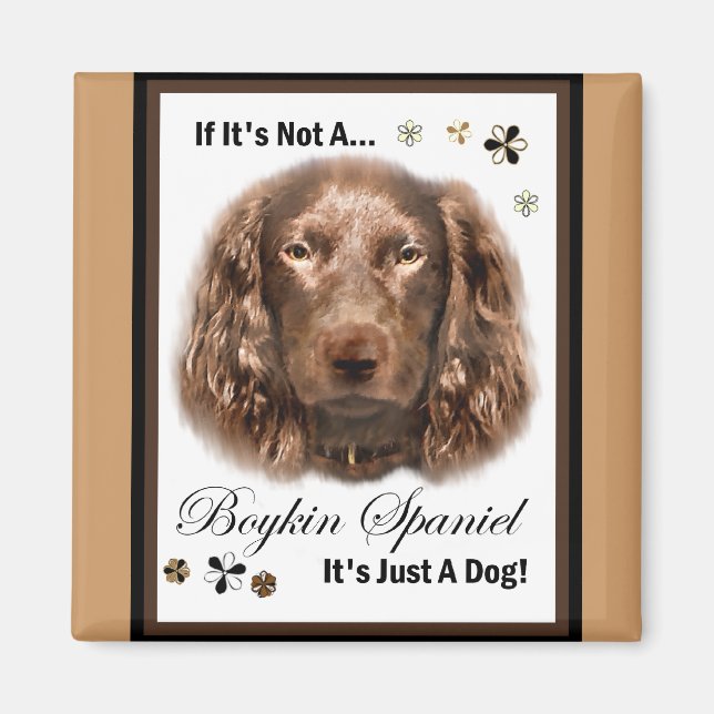 Íman Boykin Spaniel Art Gifts (Frente)