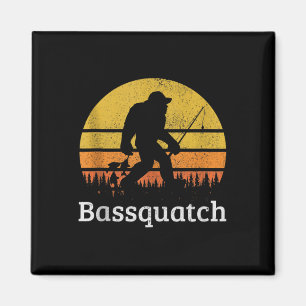 Íman Bquatch Engraçado B Pesca Sasquatch Pé Grande Vint