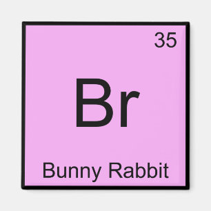 Íman Br - Coelho Bunny Química Divertida Símbolo do Ele