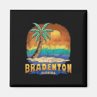 Íman Bradenton Flórida Lembrança Vintage Desgastada