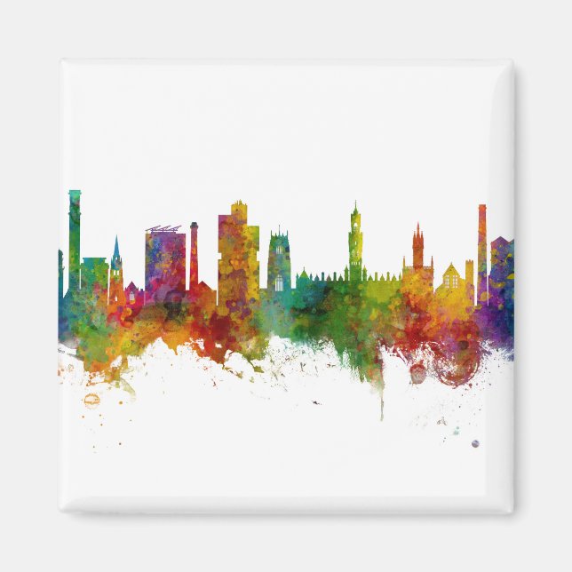 Íman Bradford England Skyline (Frente)