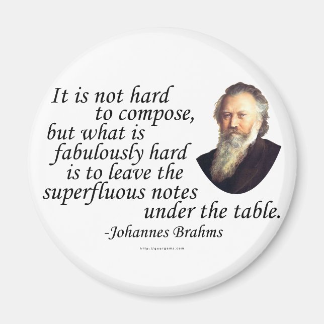 Íman Brahms na composição (Frente)