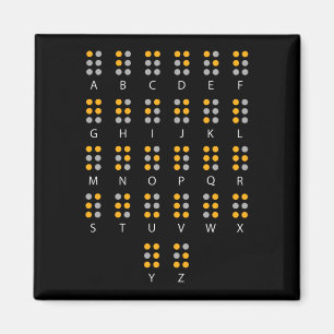 Íman Braille Alphabet Blind Art