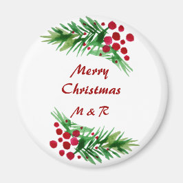 Íman Branche de Pinturas Verdes e Pintos de Água