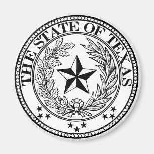 Íman Branco do ímã do estado do Texas