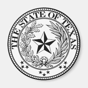 Íman Branco do ímã do estado do Texas