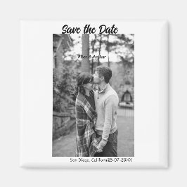 Íman branco preto salvar a data QR adicionar nome do si