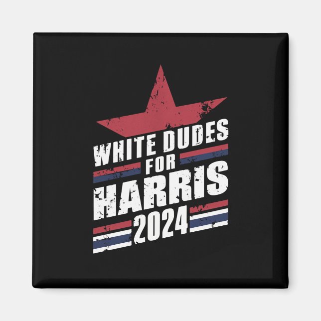 Íman Brancos Para Kamala Harris 2024 (Frente)