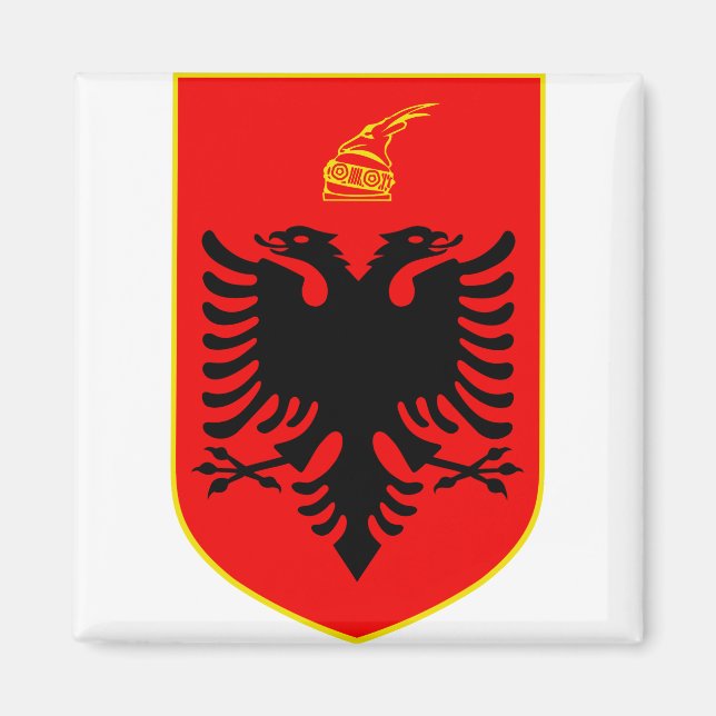 Íman Brasão de armas da Albânia (Frente)